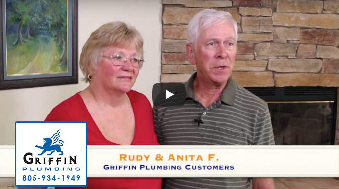 Griffin Plumbing reviews - Rudy & Anita F. review video image