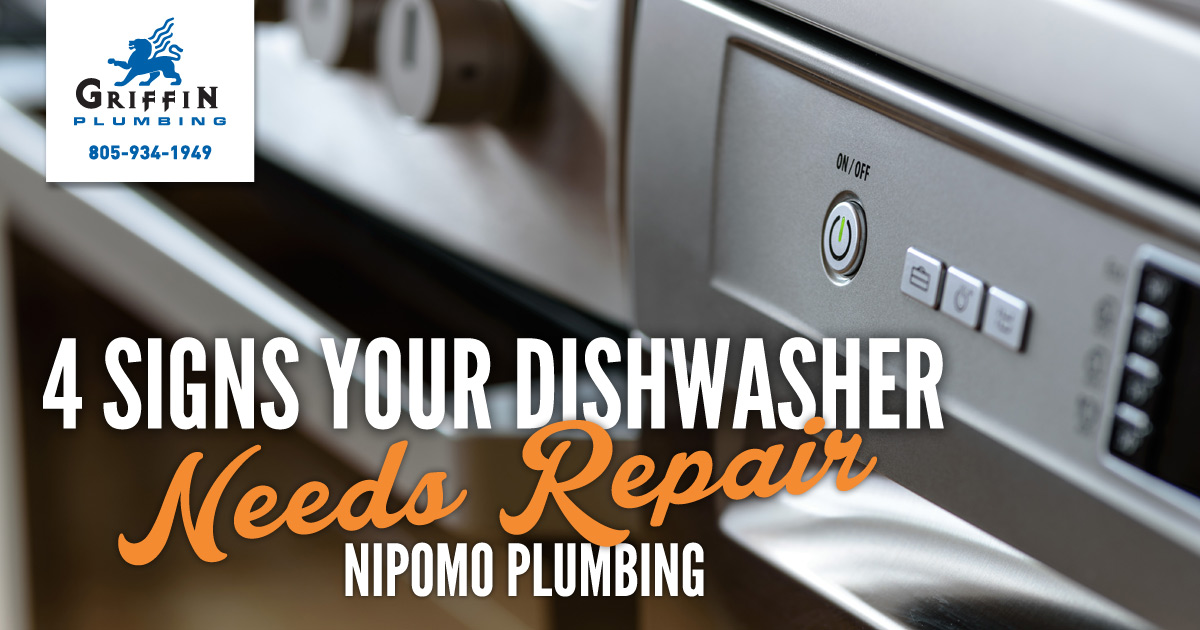 Featured image for “Lompoc Plumbers: 4 Signs Your Dishwasher Needs Repair”