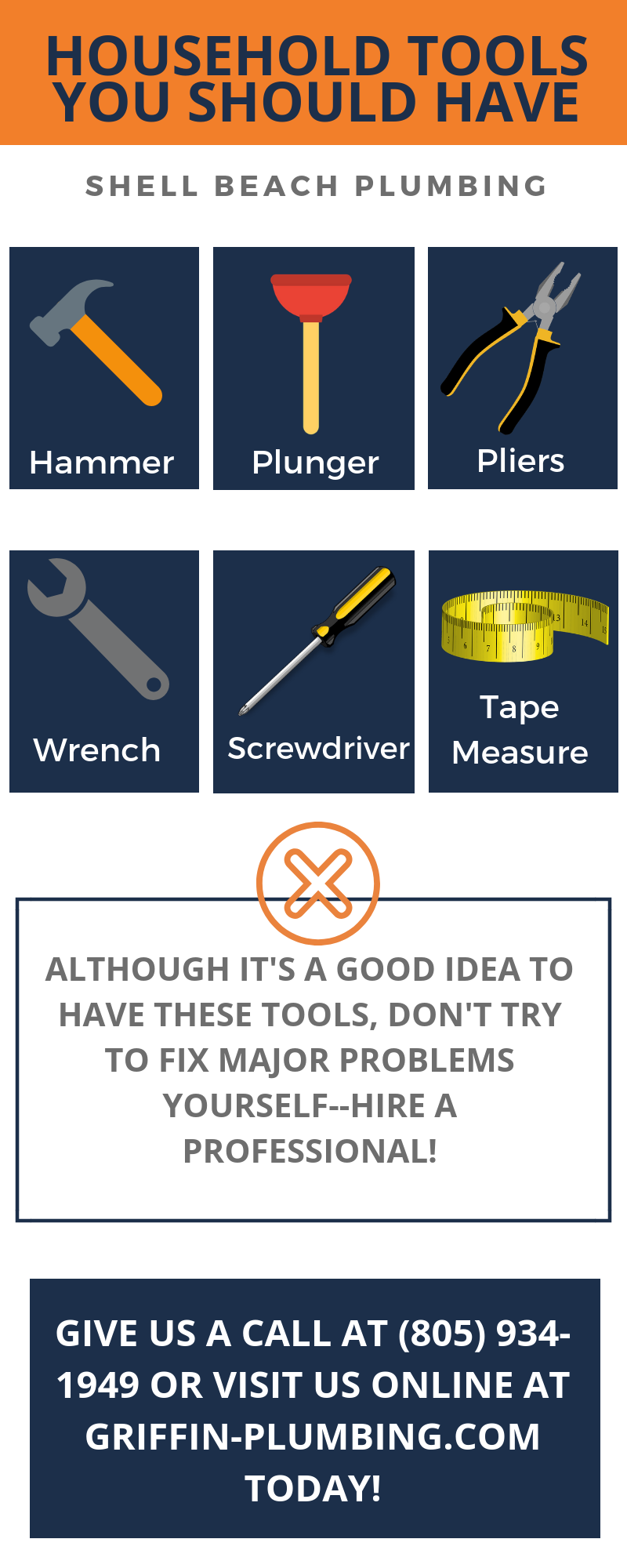 Shell Beach Plumbing: Household Tools You Should Have